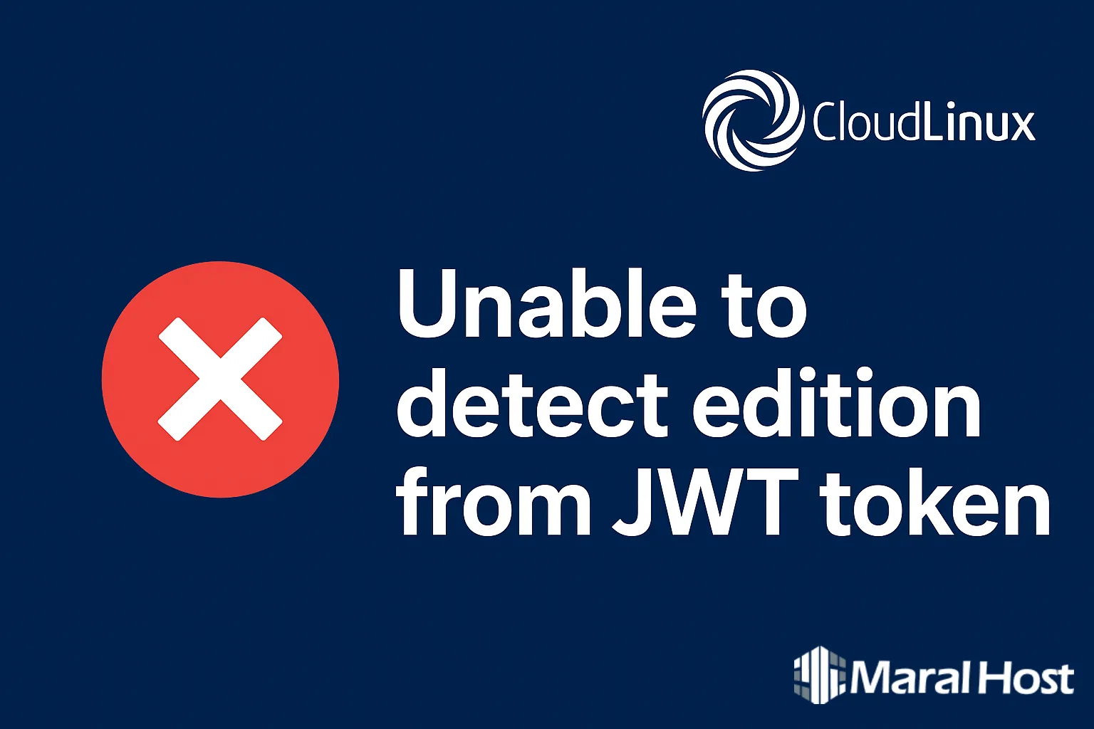 خطای Unable to detect edition from JWT token