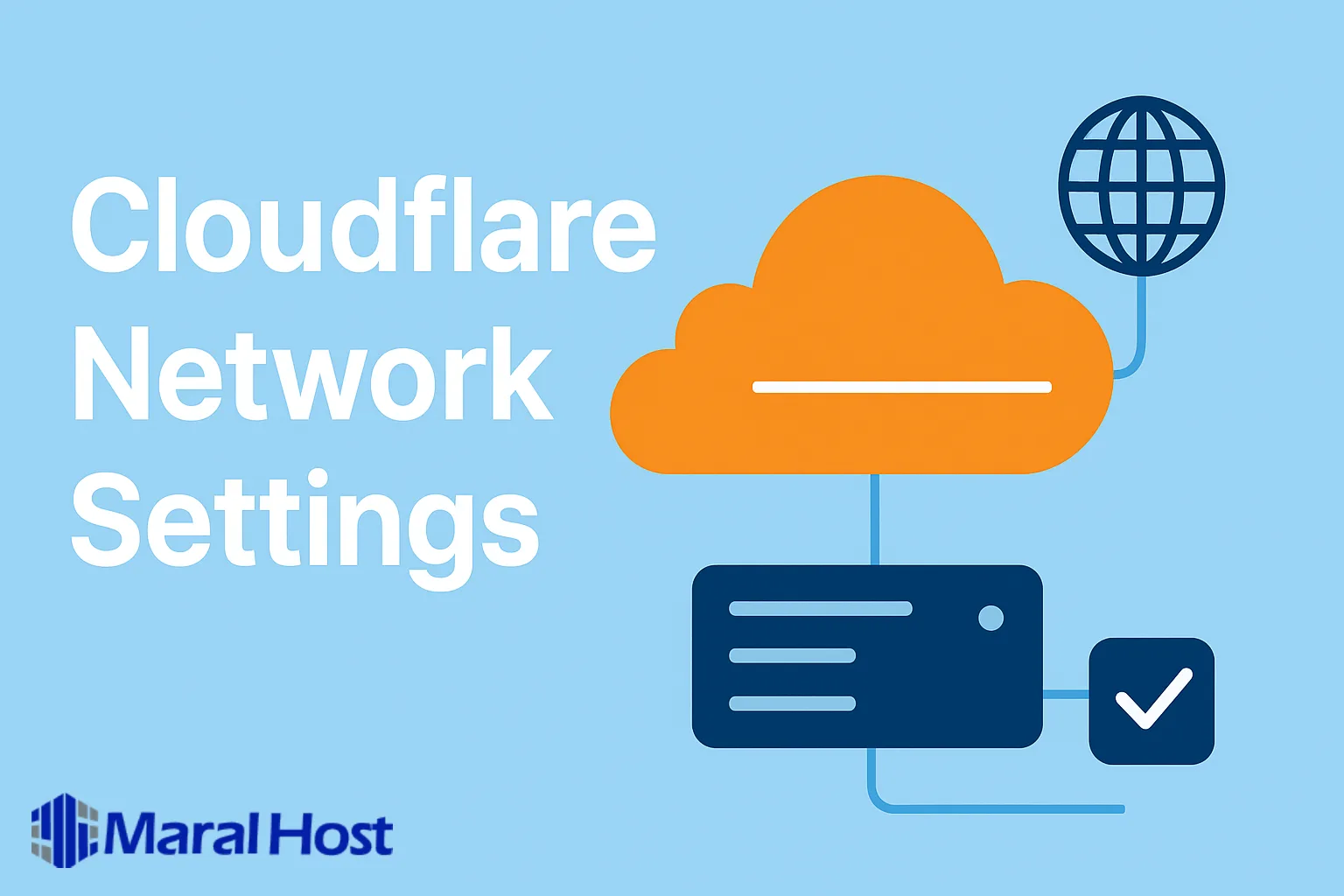 تنظیمات شبکه Cloudflare