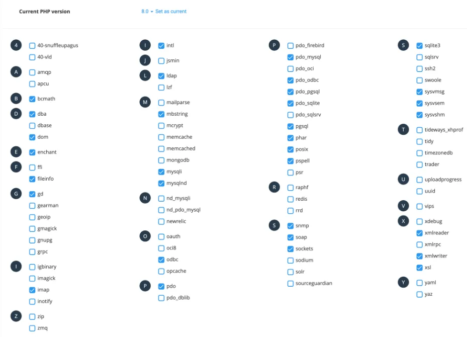 نسخه PHP متفاوت برای هر دامنه/پوشه