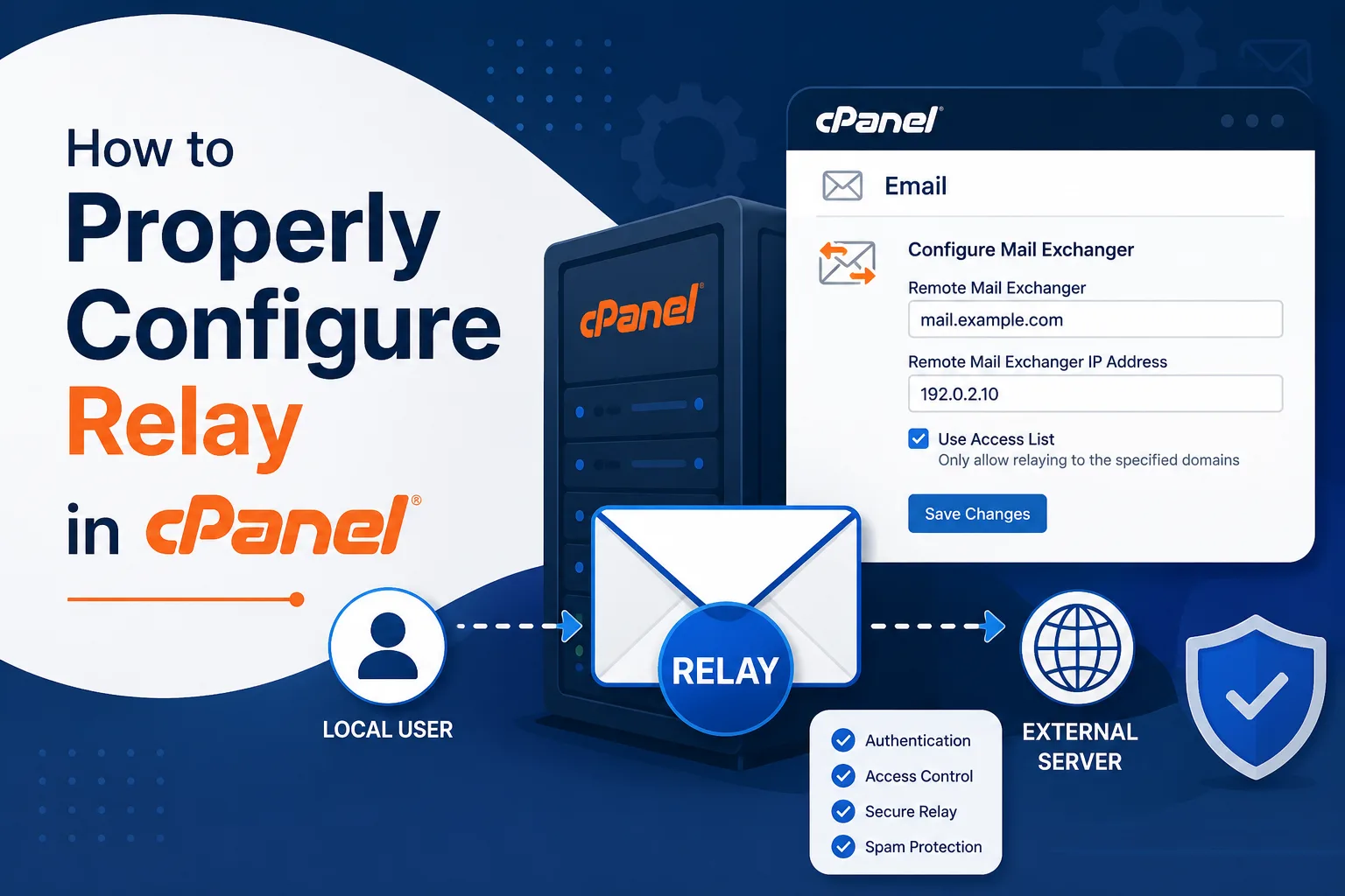 آموزش تنظیم صحیح relay در cpanel