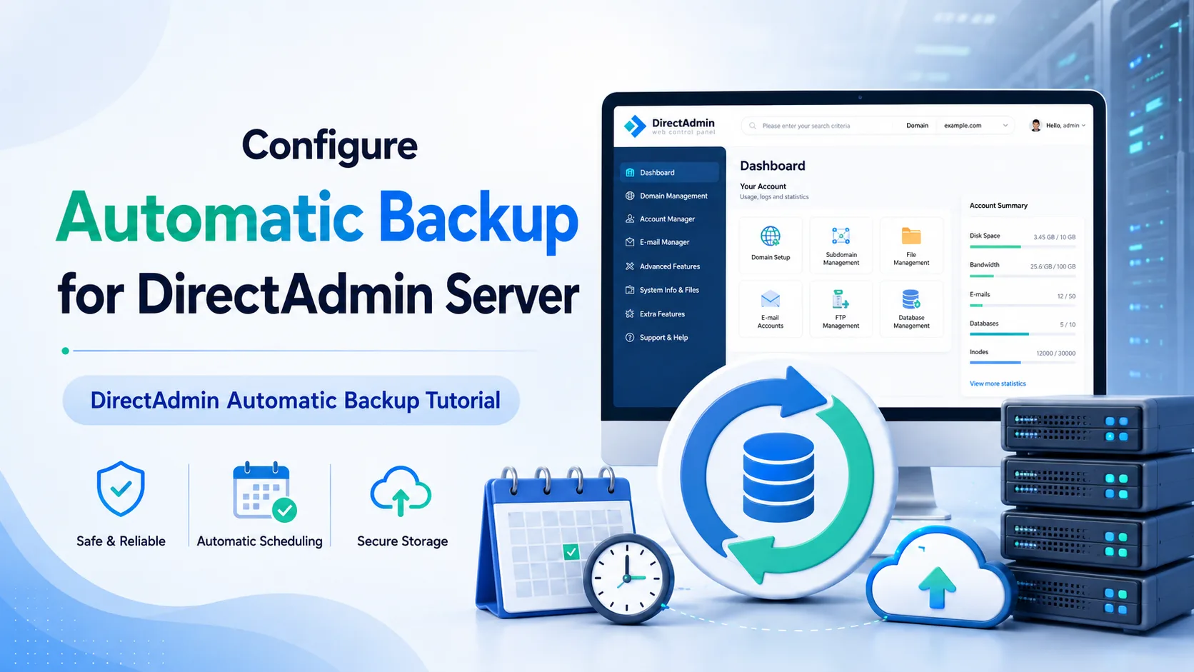 تنظیم DirectAdmin Automatic Backup