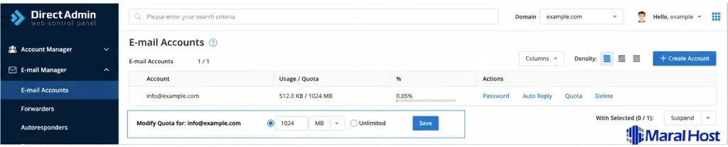 email-quota-directadmin