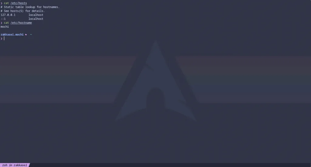 /etc/hostname and /etc/hosts