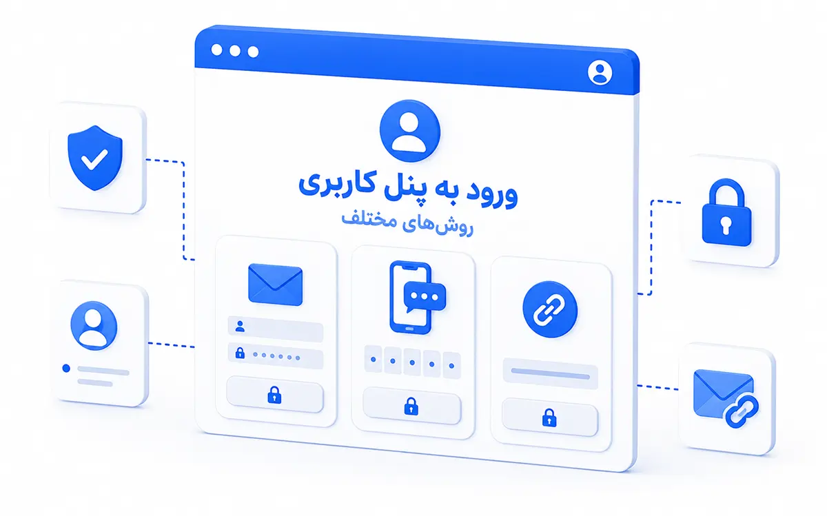 روش‌های مختلف ورود به پنل کاربری
