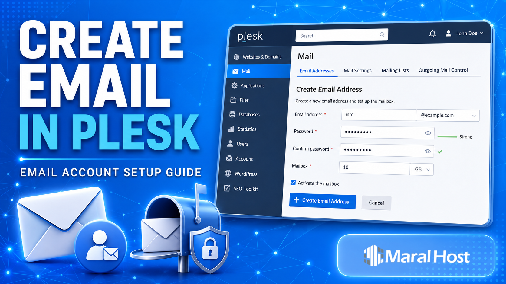 create-email-plesk