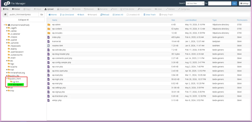 آموزش نصب دستی wordpress از طریق File Manager