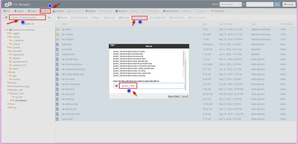 آموزش نصب دستی wordpress از طریق File Manager