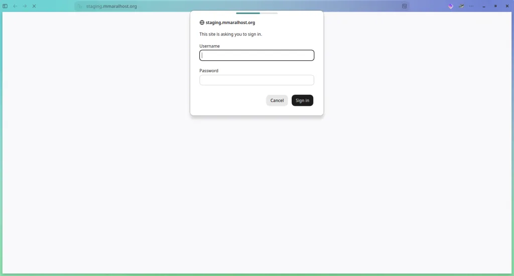 فعال‌سازی Password Protection برای محیط Staging