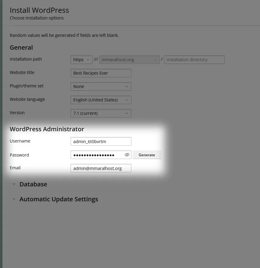 WP Toolkit: نصب وردپرس