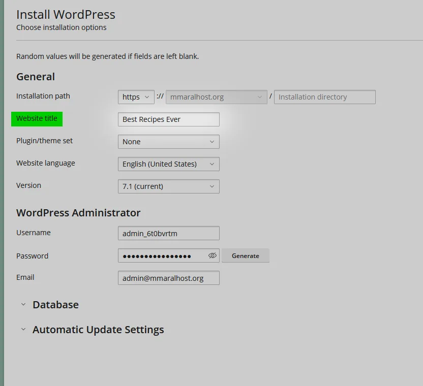 WP Toolkit: نصب وردپرس