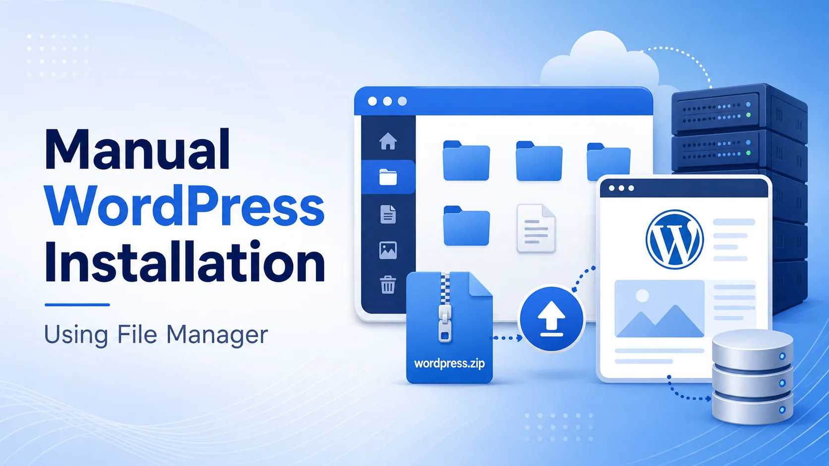 آموزش نصب دستی wordpress از طریق File Manager
