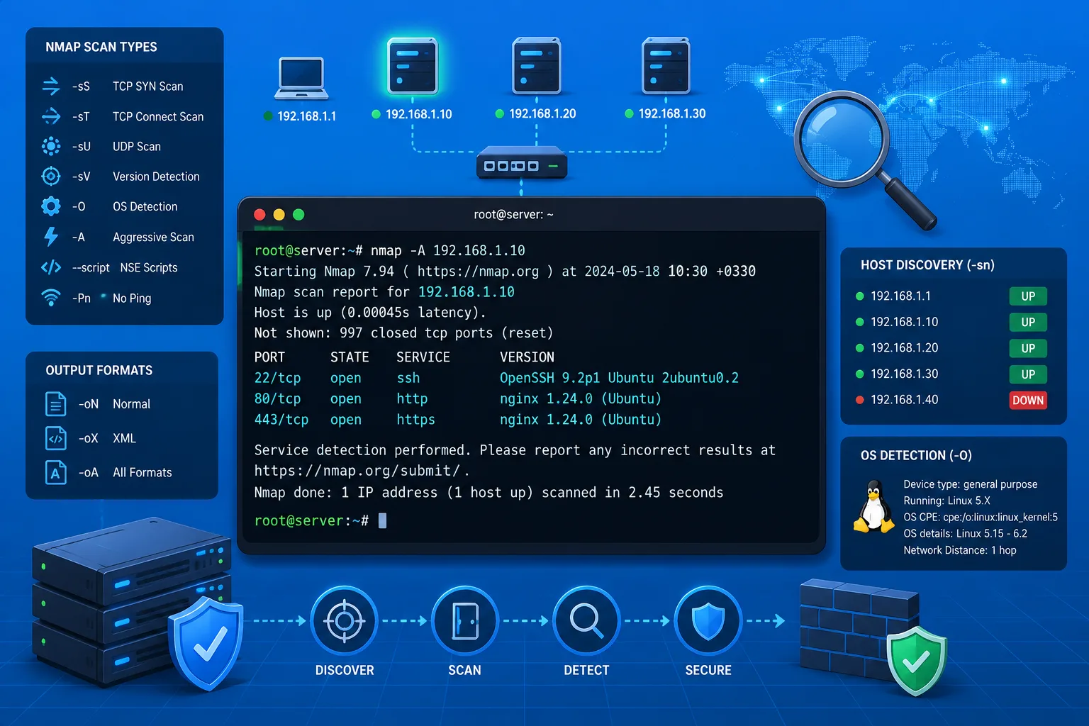 آموزش کامل nmap
