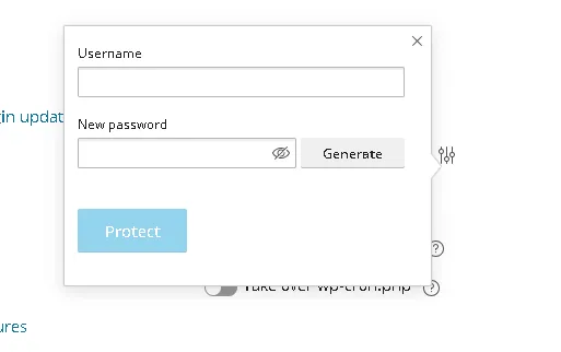 فعال‌سازی Password Protection برای محیط Staging