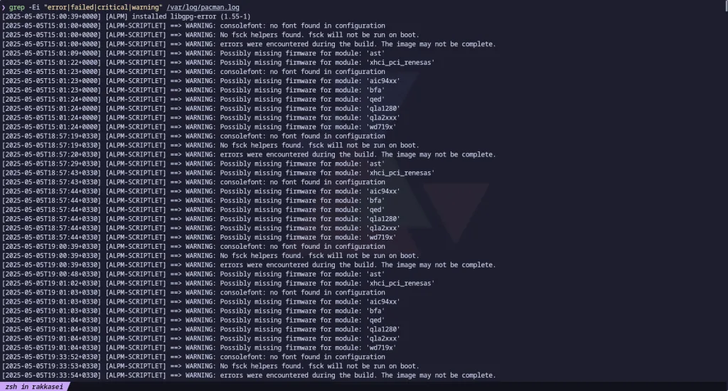 آموزش grep برای جستجوی خطا در لاگ‌های لینوکس