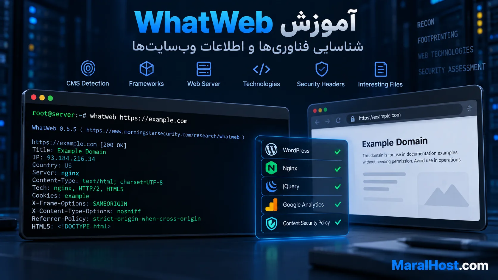 آموزش WhatWeb در لینوکس
